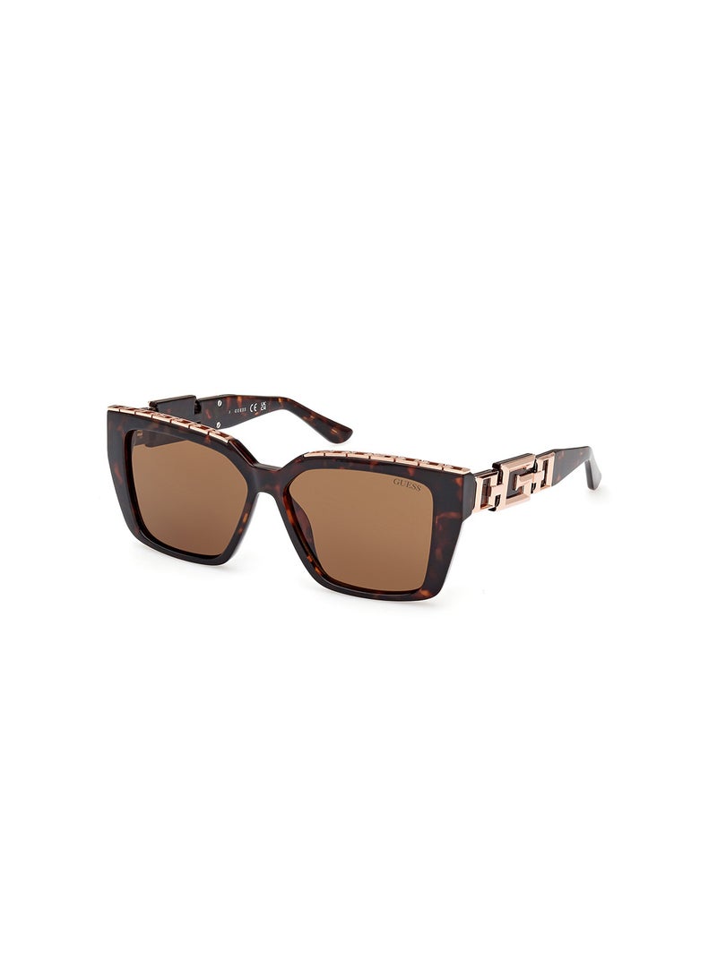 GUESS Women's UV Protection Square Sunglasses - GU791552E55 - Lens Size: 55 Mm - Image 1